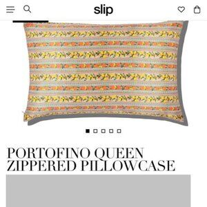 Slip Portofino Queen Silk Pillowcase - Queen Size - Invisible Zipper - BNWT
